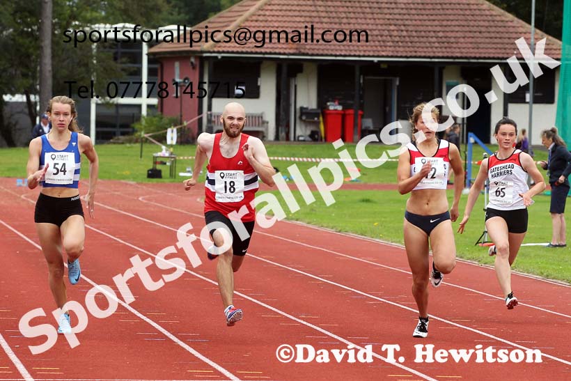 100 metres 15, NECAA Open Meeting, Morpeth, Sunday, March 23rd. David T. Hewitson/Sports for All Pics